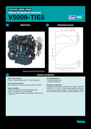 Двигатели Kubota V5009-TIE5