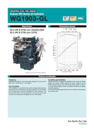 Двигатели Kubota WG1903-GL