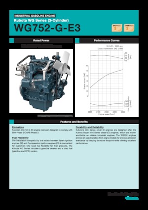Двигатели Kubota WG752-G-E3