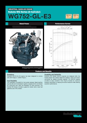 Двигатели Kubota WG752-GL-E3