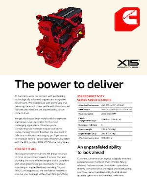 Двигатели Cummins X15