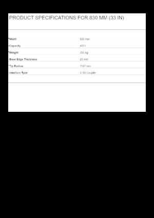 Кофи за ескаватори Caterpillar 830 MM