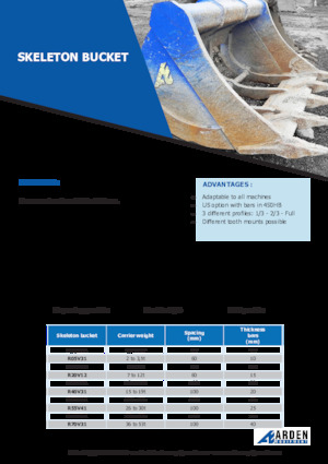 Кофи за ескаватори Arden R30V31S