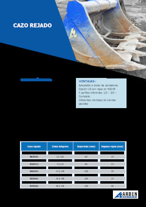 Кофи за ескаватори Arden R30V31S