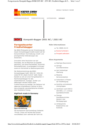 Багери за гробищна употреба Reform Werke Boki 2051 RC