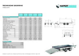 Открити ремаркета с плоска платформа Harpet INDIGO LF-2