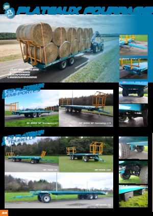 Открити ремаркета с плоска платформа Rolland RP 12006 LCH