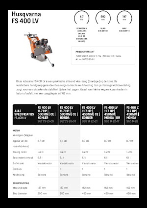 Фугорези Husqvarna FS 400 LV