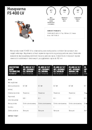 Фугорези Husqvarna FS 400 LV
