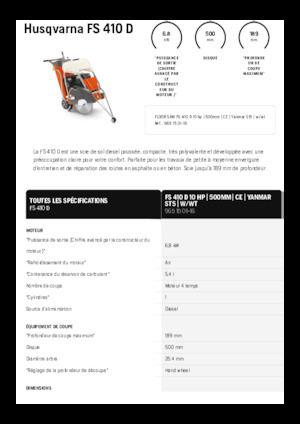 Фугорези Husqvarna FS 410 D