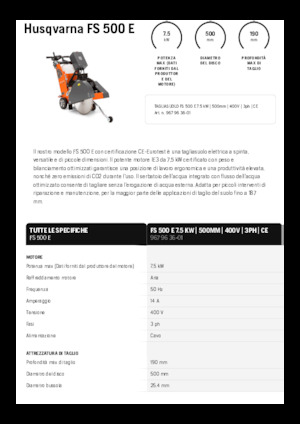 Фугорези Husqvarna FS 500 E