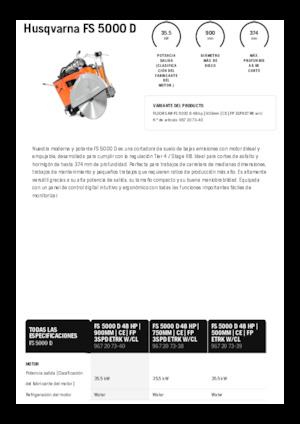 Фугорези Husqvarna FS 5000 D