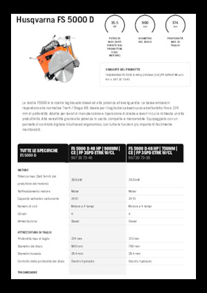 Фугорези Husqvarna FS 5000 D