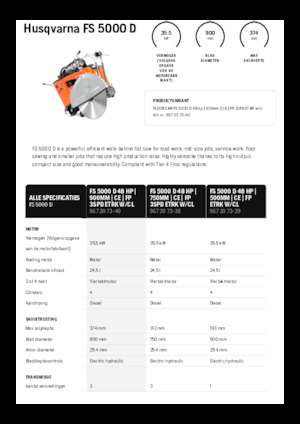 Фугорези Husqvarna FS 5000 D