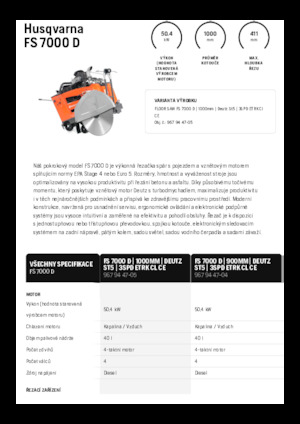 Фугорези Husqvarna FS 7000 D