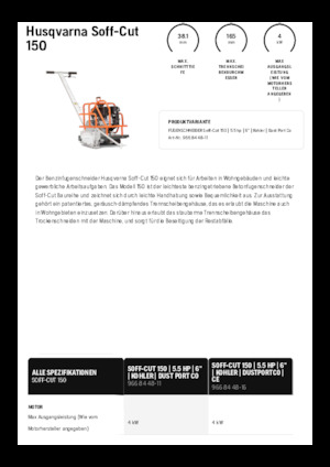 Фугорези Husqvarna Soff-Cut® 150