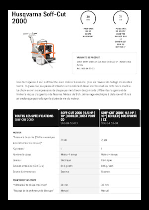 Фугорези Husqvarna Soff-Cut® 2000