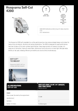 Фугорези Husqvarna Soff-Cut® 4200