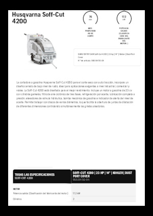 Фугорези Husqvarna Soff-Cut® 4200