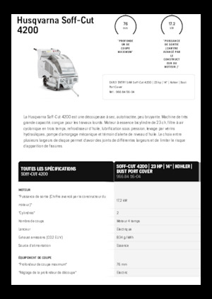 Фугорези Husqvarna Soff-Cut® 4200