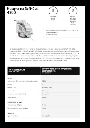 Фугорези Husqvarna Soff-Cut® 4200