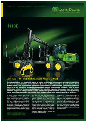 Спедитори John Deere 1110 E