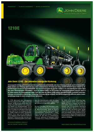 Спедитори John Deere 1210 E