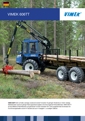 Спедитори Vimek 606 TT