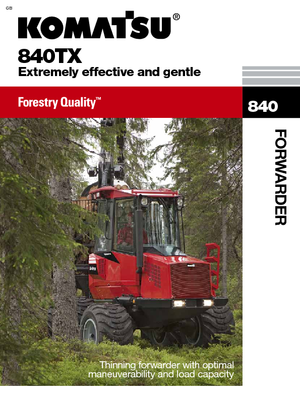 Спедитори Komatsu 840 TX