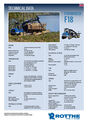 Спедитори Rottne F 18