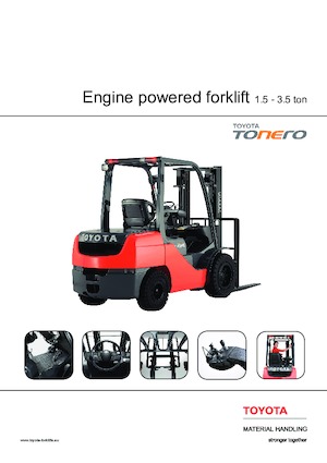 Челни мотокари, пропан-бутан Toyota 02-8 FGKF 20 