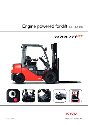Челни вилични мотокари, дизелови Toyota 06-8 FD 18F 
