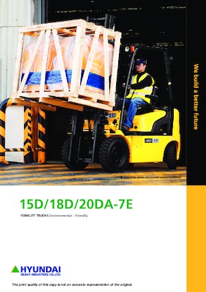 Челни вилични мотокари, дизелови Hyundai 18D-7E