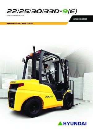 Челни вилични мотокари, дизелови Hyundai 25D-9