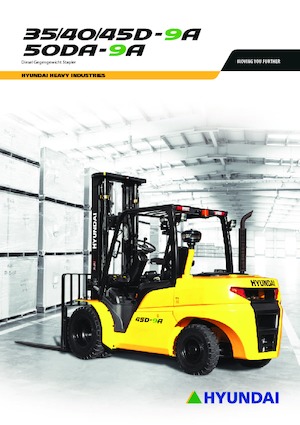 Челни вилични мотокари, дизелови Hyundai 45 D 9 A
