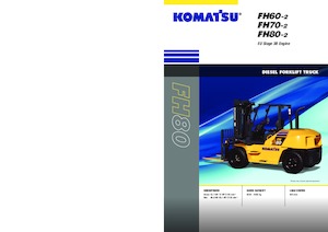 Челни вилични мотокари, дизелови Komatsu FH80-2