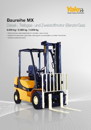 Челни вилични мотокари, дизелови Yale GDP 25MX