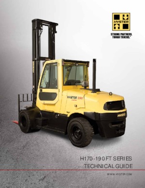 Челни вилични мотокари, дизелови Hyster H190FT 