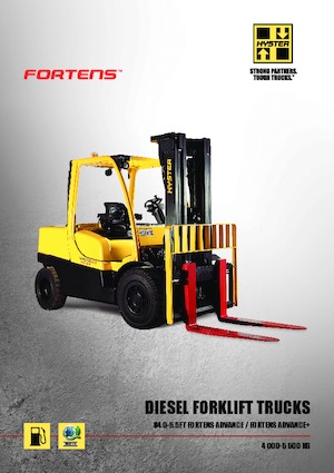 Челни вилични мотокари, дизелови Hyster H 4.50 FT 6