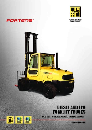 Челни вилични мотокари, дизелови Hyster H8.0FT 6