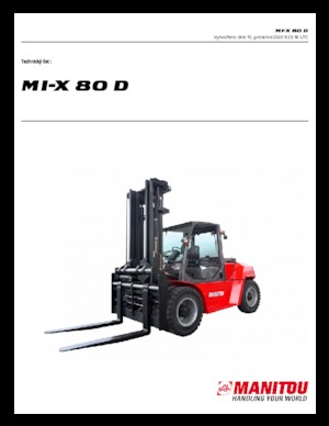 Челни вилични мотокари, дизелови Manitou MI-X 80 D