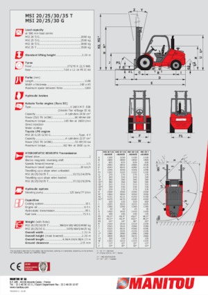 Високоповдигачи с висока проходимост Manitou MSI 35 3B / FT4
