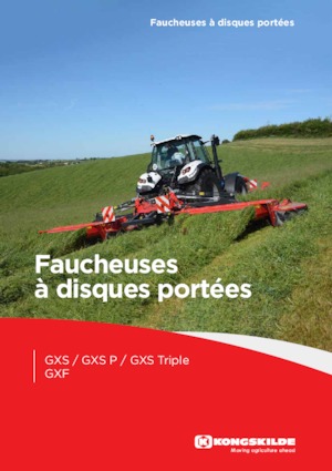 Челно монтиран косачен диск с кондиционер Kongskilde GXF 3605 P