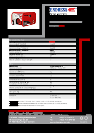 Бензинови генератори Endress ESE 1006 DHG-GT ES ISO Duplex