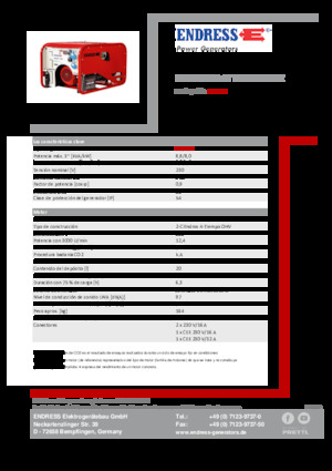 Бензинови генератори Endress ESE 1006 HG-GT ES ISO Duplex