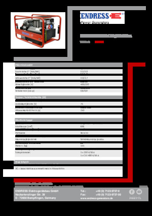 Бензинови генератори Endress ESE 1006 SDHS-DC ES / 30-300 A