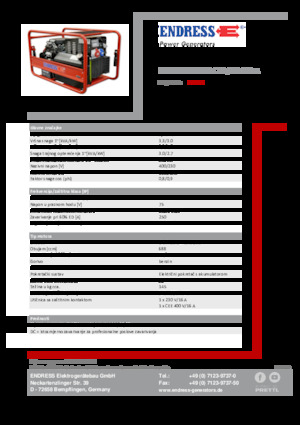Бензинови генератори Endress ESE 1006 SDHS-DC ES / 30-300 A