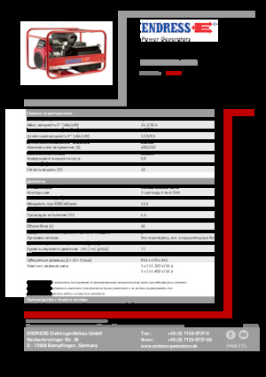 Бензинови генератори Endress ESE 1306 DHS-GT ES 