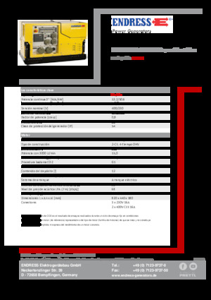 Бензинови генератори Endress ESE 1308 DBG ES DIN Super Silent Plus