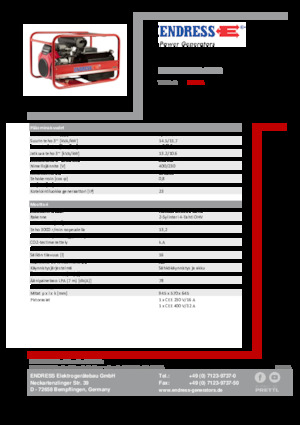 Бензинови генератори Endress ESE 1506 DHS-GT ES 